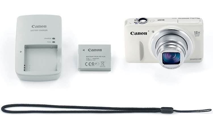 Canon PowerShot SX600 HS (White) 16-megapixel digital camera with