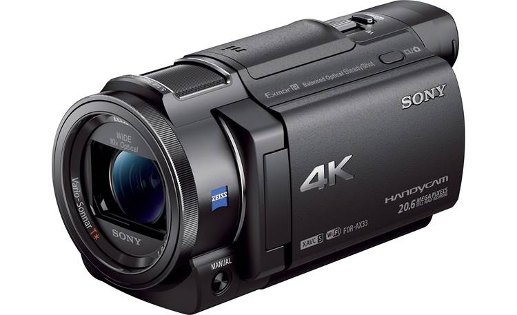 Sony Handycam® FDR-AX33 4K Ultra HD camcorder with Wi-Fi® and 10X