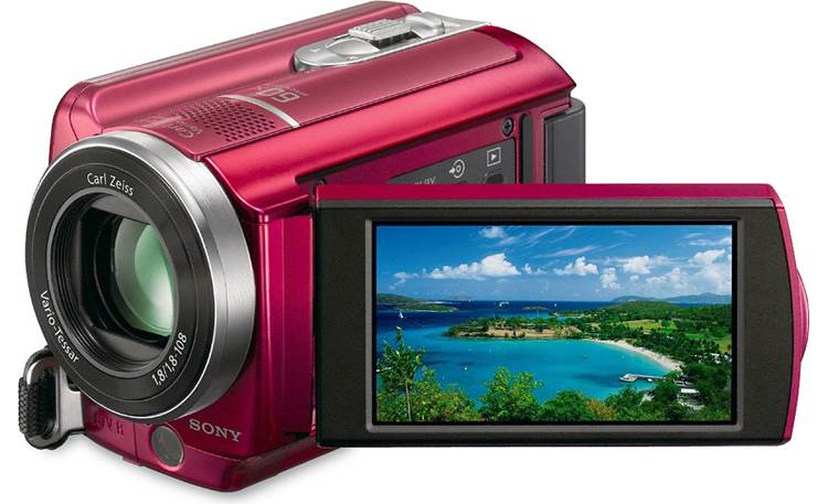 Sony DCR-SR68 Handycam® (Red) 80GB standard-definition hard drive