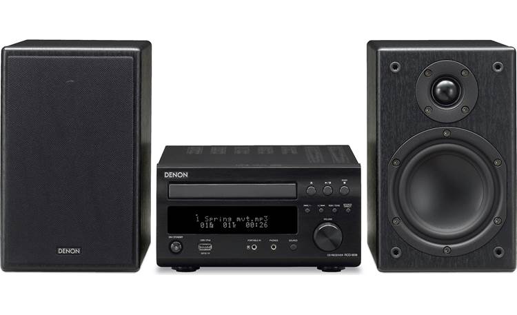 Denon D-M38 CD/AM/FM micro desktop stereo system at Crutchfield
