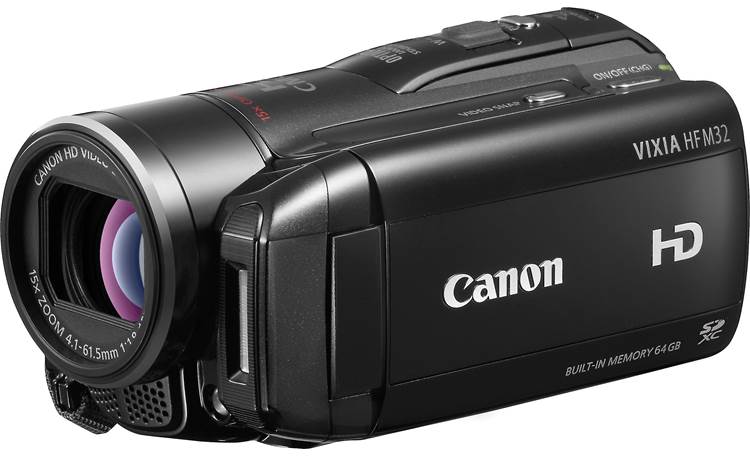 Canon VIXIA HF M32 HD camcorder with 64GB flash memory at Crutchfield