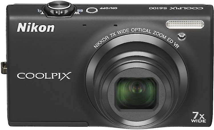 Nikon Coolpix S6100 (Black) 16-megapixel digital camera with 7X