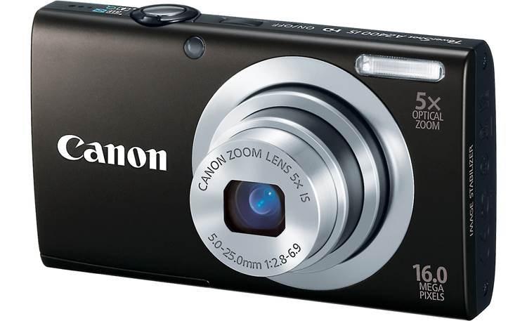 Canon PowerShot A2400 IS (Black) 16-megapixel digital camera with