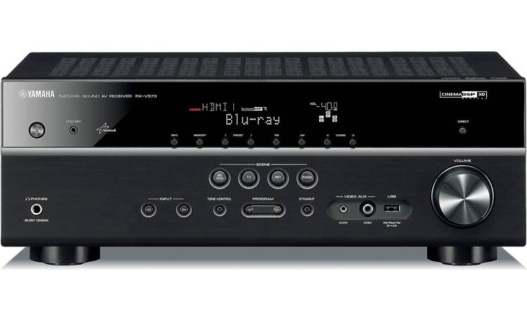 Yamaha RX-V573 Home theater receiver with 3D-ready HDMI switching