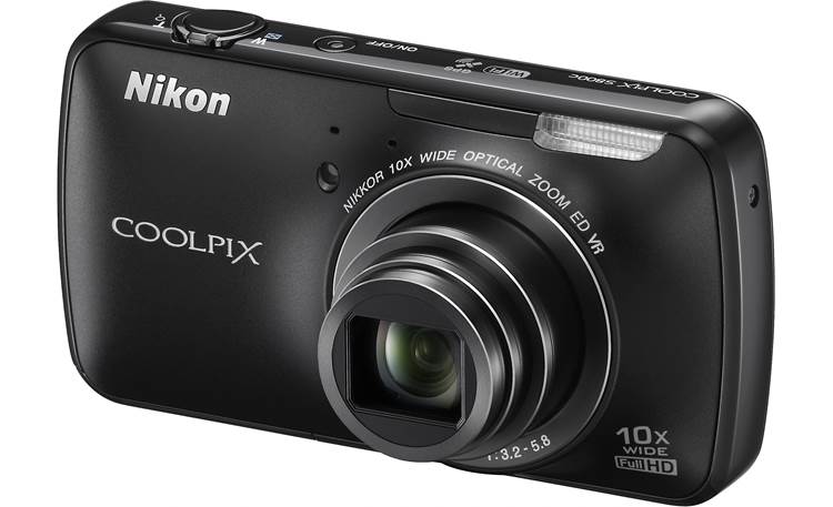 Nikon Coolpix S800c (Black) 16-megapixel digital camera with 10X