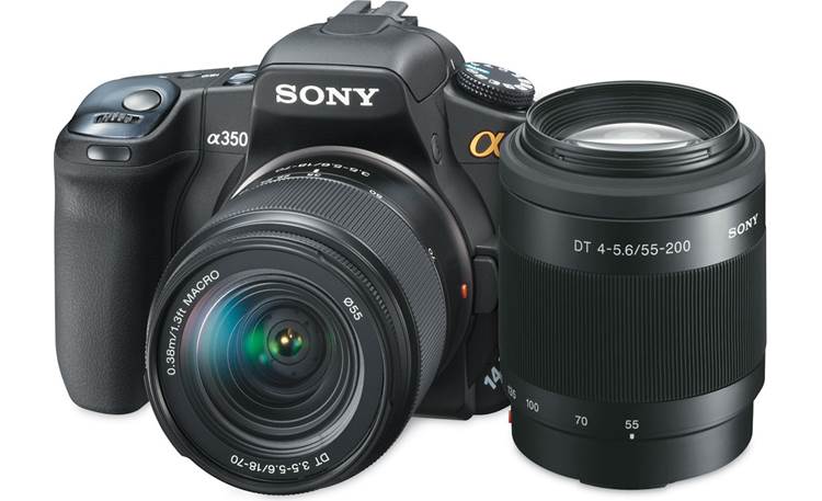Sony DSLR-A350 2 Lens Kit 14.2-megapixel digital SLR camera with