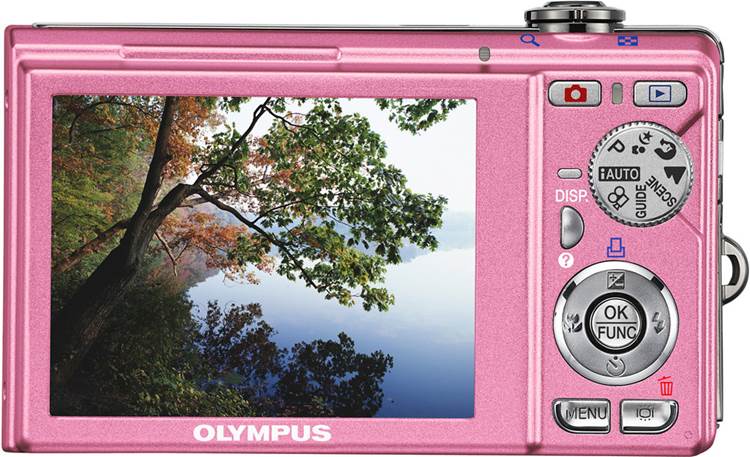 Olympus FE-370 (Pink) 8-megapixel digital camera with 5X optical