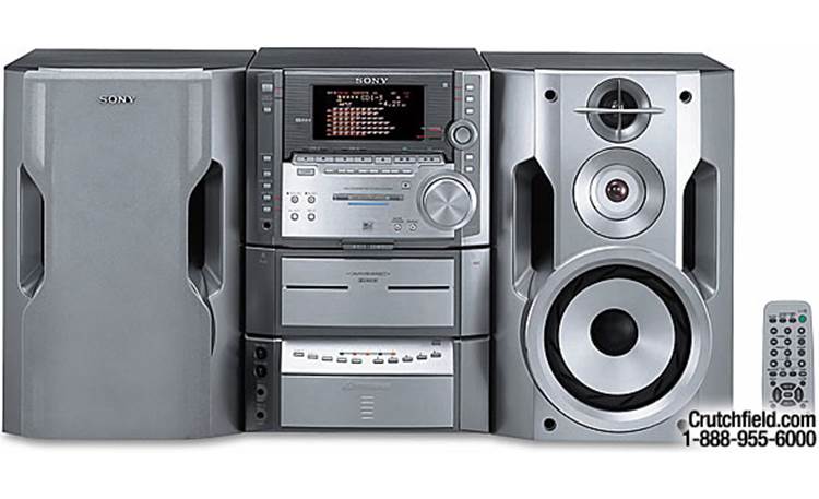 Sony DHC-ZX50MD Shelf system with MiniDisc, 5-CD changer, dual