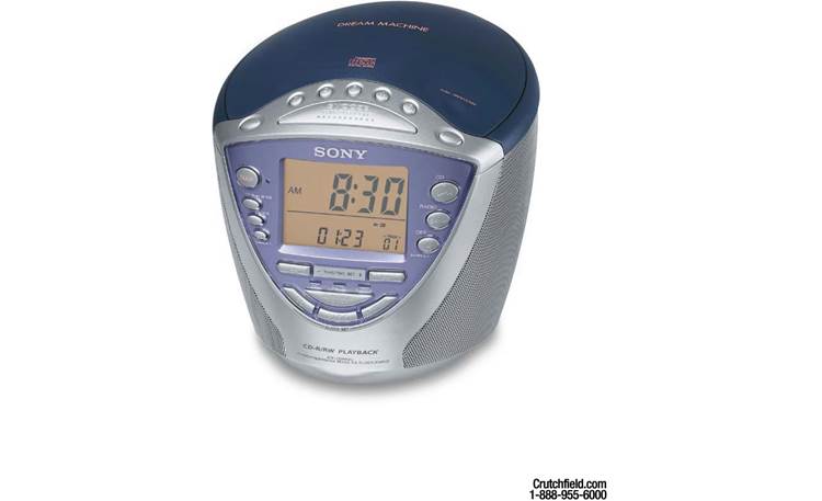 Sony ICF-CD853V Clock radio with CD player and triple alarm at