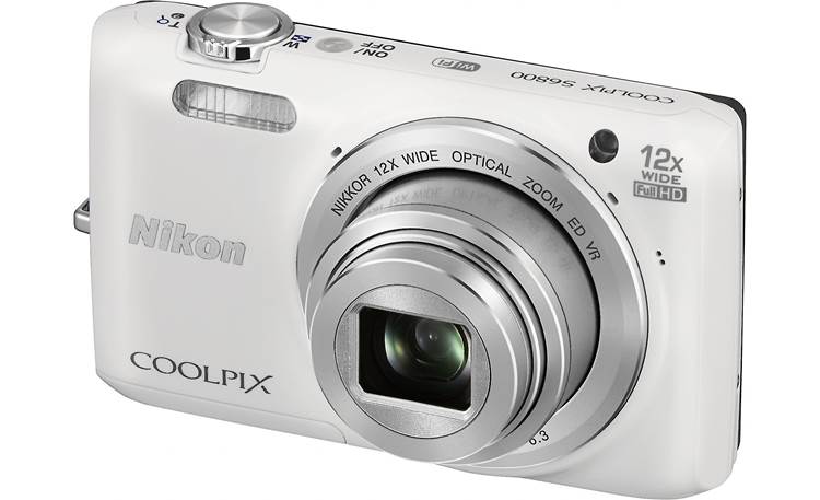 Nikon Coolpix S6800 (White) 16-megapixel digital camera with 12X
