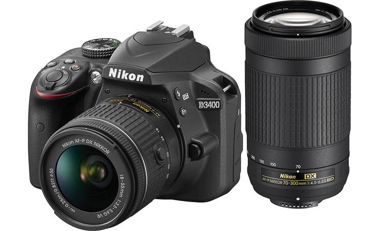 Nikon D3400 Two Lens Kit (Black) 24.2-megapixel digital SLR camera