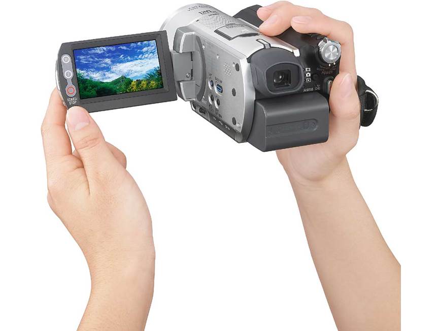 Sony DCR-SR100 30GB hard drive camcorder at Crutchfield
