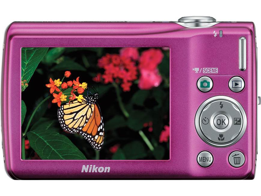 Nikon Coolpix S220 (Magenta) 10-megapixel digital camera with 3X