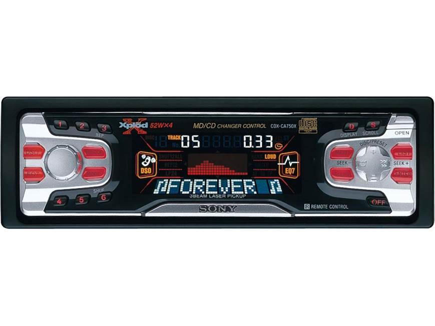 Sony CDX-CA750X CD Receiver with CD Changer Controls at Crutchfield