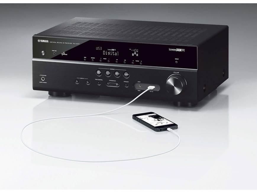 Yamaha RX-V477 5.1-channel home theater receiver with Apple