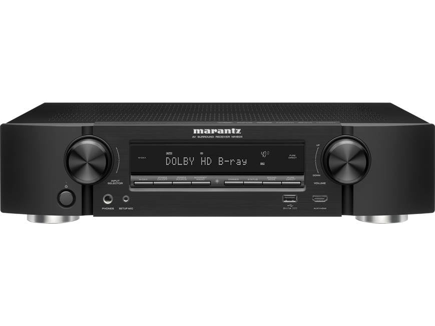 Marantz NR1605 7.1-channel home theater receiver with Wi-Fi
