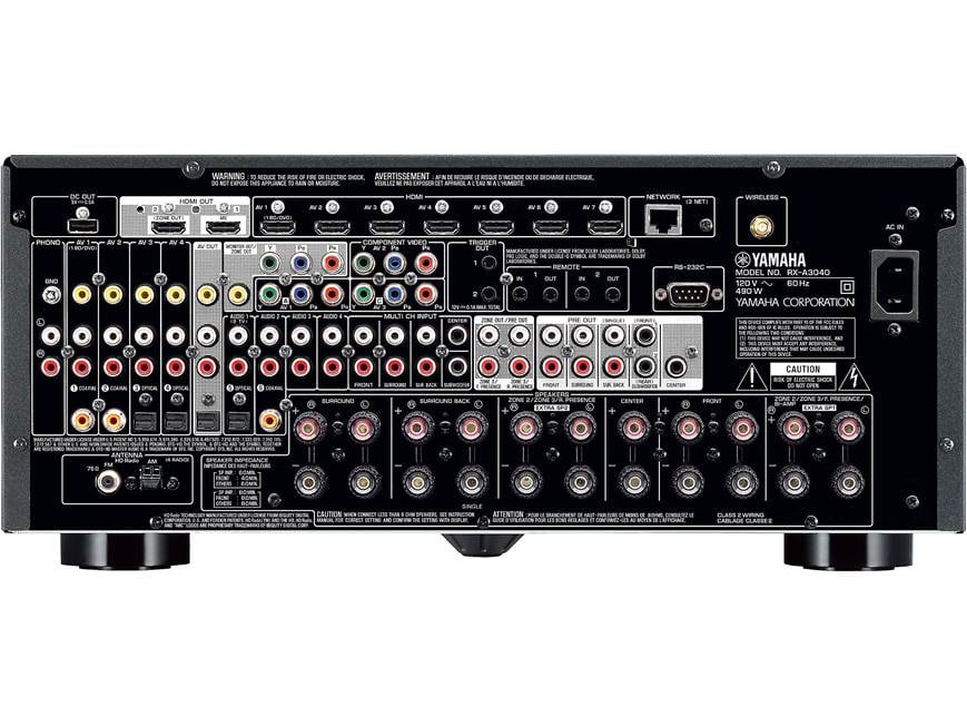 Yamaha AVENTAGE RX-A3040 9.2-channel home theater receiver with Wi