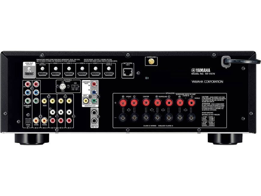 Yamaha RX-V579 7.2-channel home theater receiver with Wi-Fi