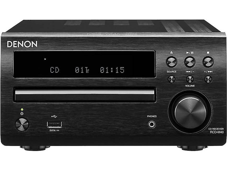 Denon D-M40 CD/FM micro desktop stereo system at Crutchfield