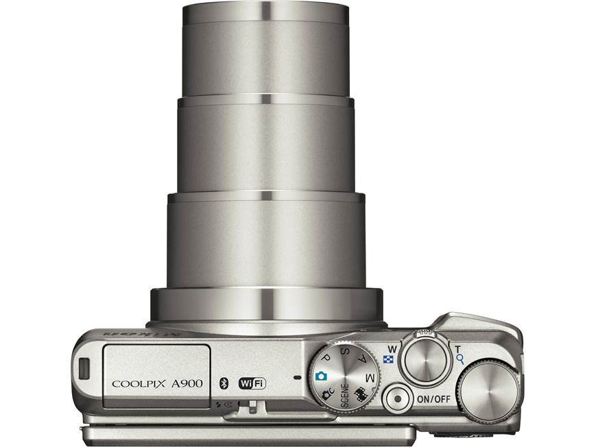 Nikon Coolpix A900 (Silver) 20-megapixel camera with 35X optical