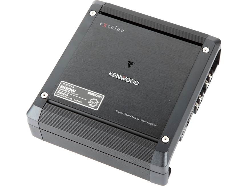 Kenwood Excelon X301-4 4-channel car amplifier — 50 watts RMS x 4
