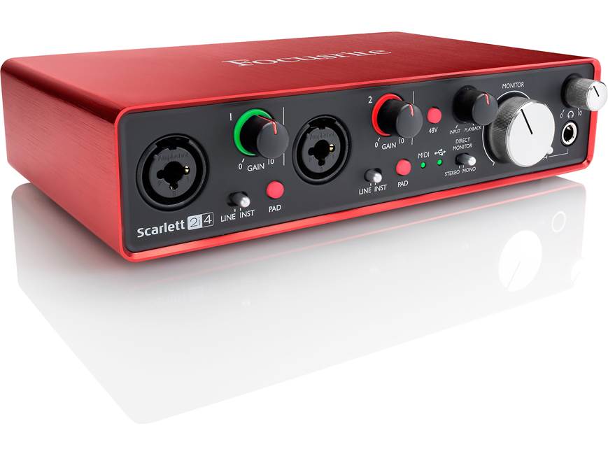 Focusrite Scarlett 2i4 (Second Generation) USB 2.0 audio interface