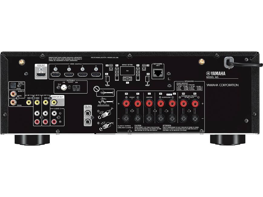 Yamaha RX-V585 7.2-channel home theater receiver with Wi-Fi