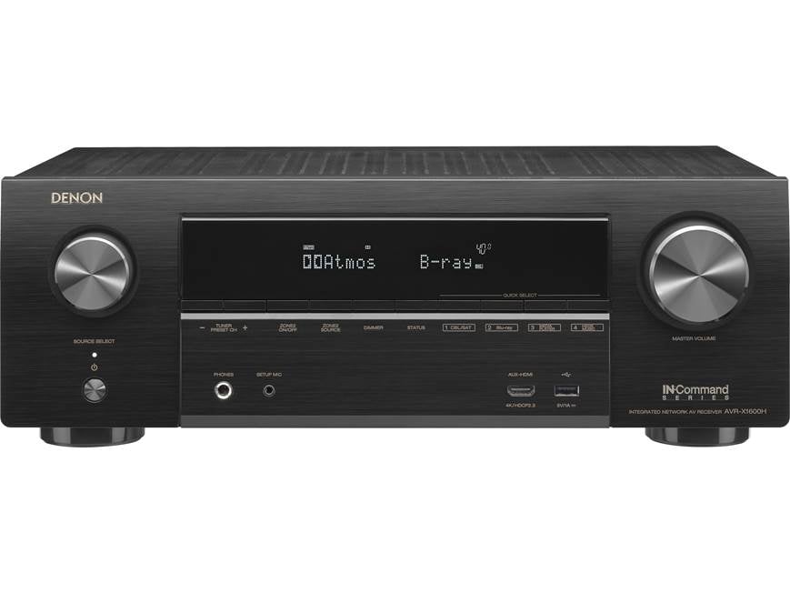 Denon AVR-X1600H 7.2-channel home theater receiver with Wi-Fi