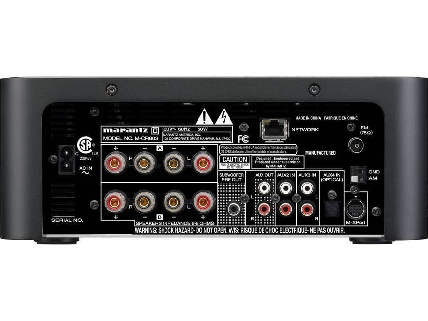 Marantz M-CR603 Stereo AM/FM/CD/Internet radio receiver at Crutchfield