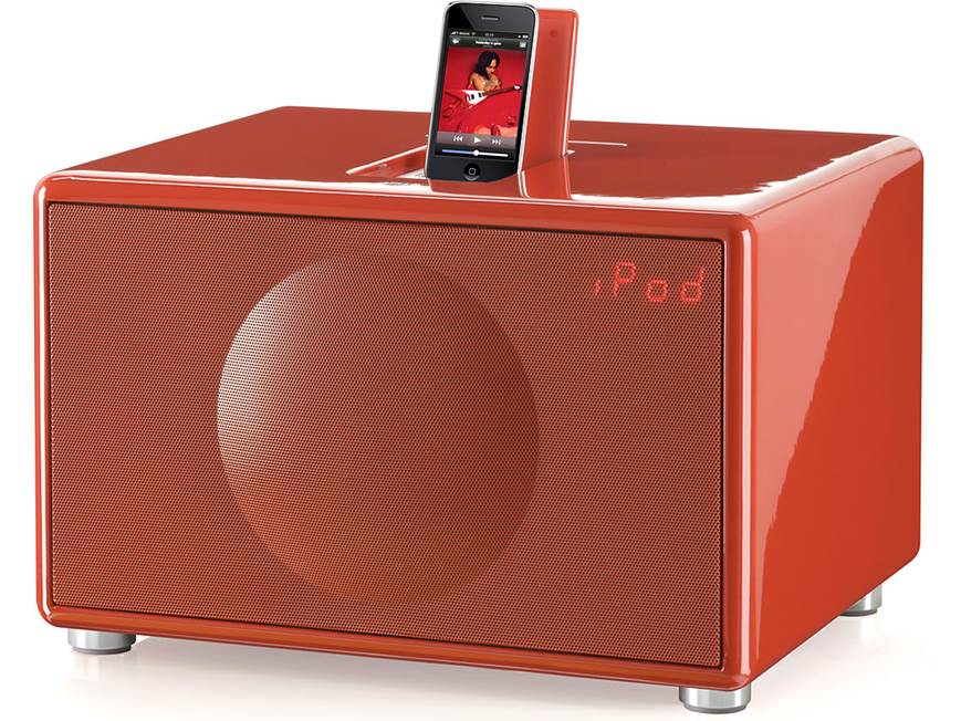 Geneva Sound System Model L (Red) CD player/radio with iPod® and
