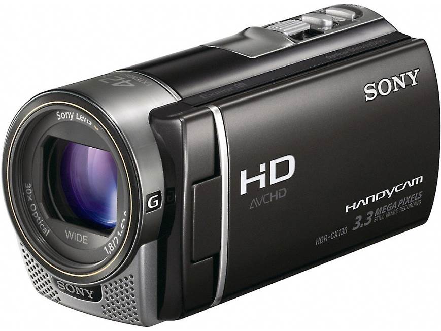 Sony Handycam® HDR-CX130 (Black) High-definition camcorder (Black