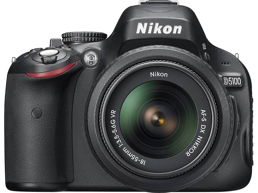 Nikon D5100 Kit 16.2-megapixel digital SLR camera with 18-55mm