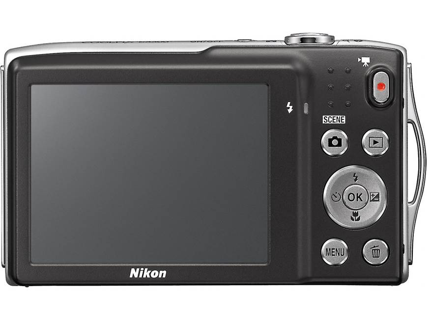Nikon Coolpix S3300 (Silver) 16-megapixel digital camera with 6X