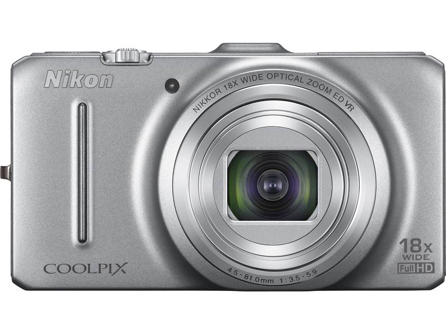 Nikon Coolpix S9300 (Silver) 16-megapixel digital camera with 18X