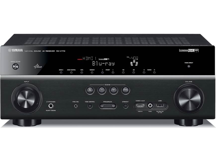 Yamaha RX-V773 Home theater receiver with 3D-ready HDMI switching
