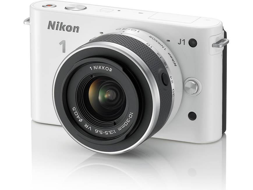Nikon 1 J1 Gift Pack Includes white Nikon 1 J1 w/10-30mm lens, 8GB