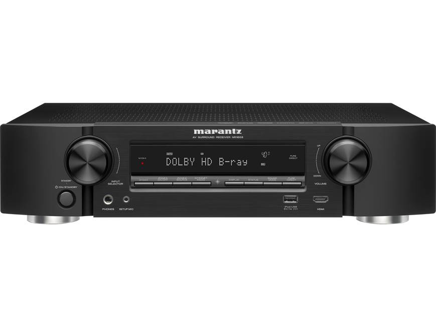 Marantz NR1603 7.1-channel home theater receiver with Apple