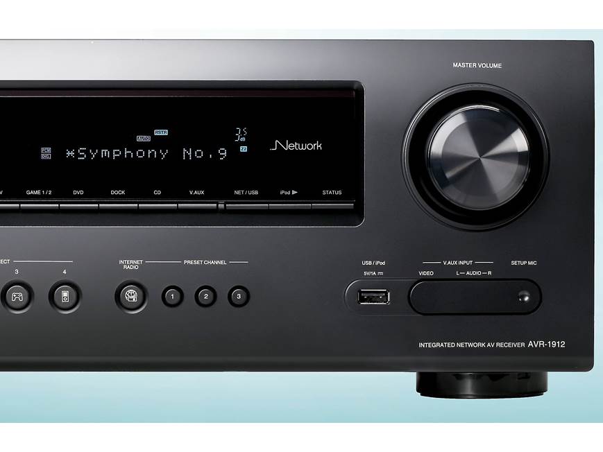 Denon AVR-1912 Home theater receiver with 3D-ready HDMI switching