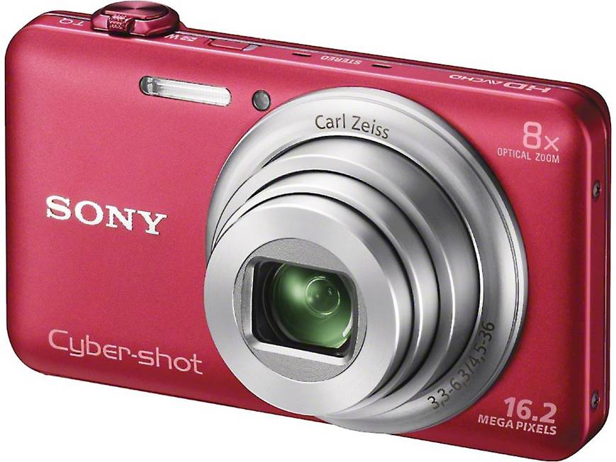 Sony Cyber-shot® DSC-WX80 (Red) 16.2-megapixel digital camera with