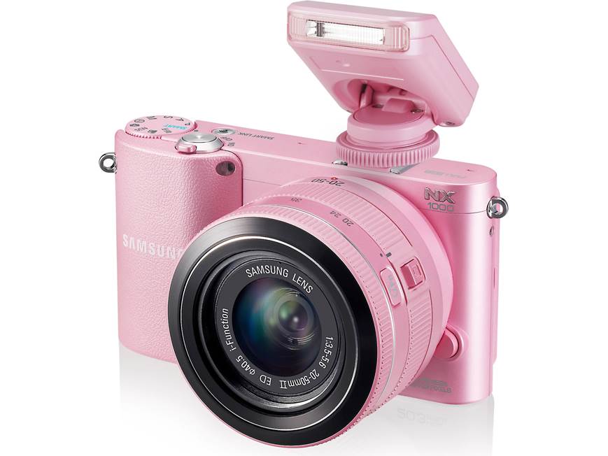 Samsung NX1000 with 2.5X Zoom Lens (Pink) 20.3-megapixel hybrid