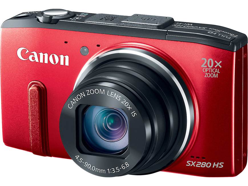 Canon PowerShot SX280 HS (Red) 12.1-megapixel digital camera with