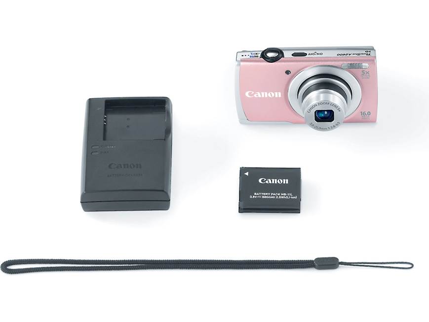 Canon PowerShot A2600 (Pink) 16-megapixel digital camera with 5X