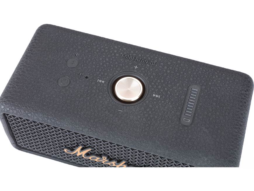 Marshall Emberton III (Black and Brass) Waterproof portable