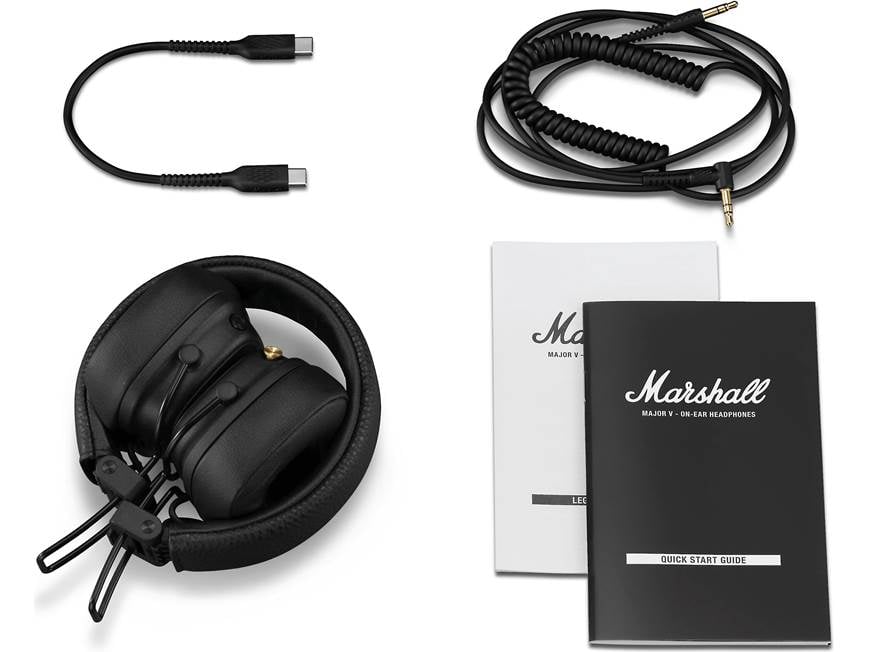 Marshall Major V (Black) Wireless on-ear Bluetooth® headphones