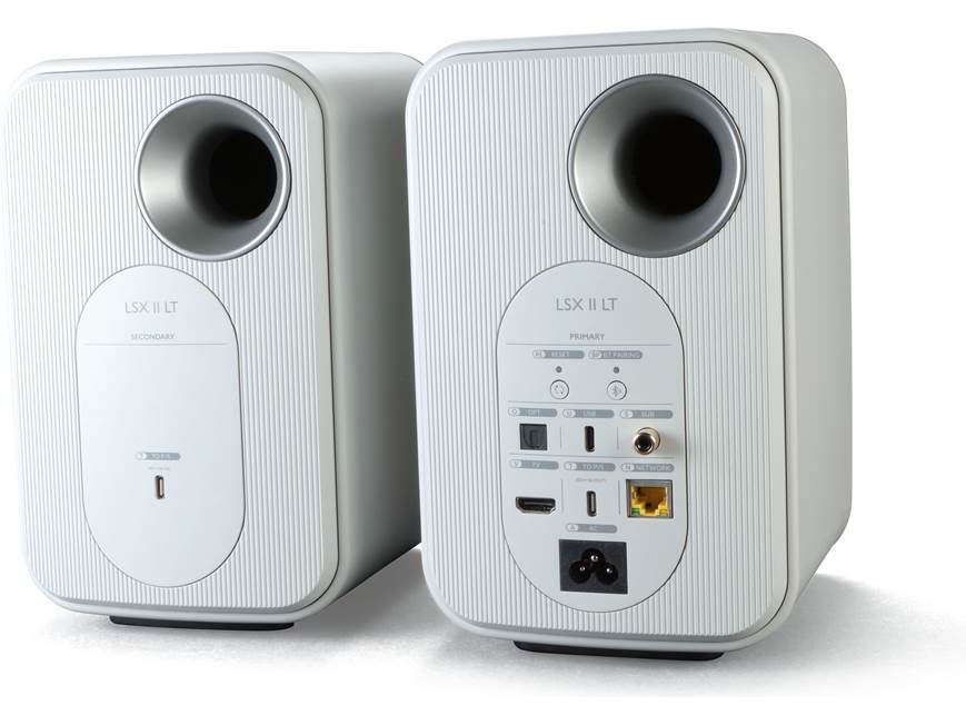 KEF LSX II LT (Stone White) Powered speakers with Wi-Fi, Apple