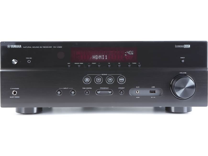 Yamaha RX-V385 5.1-channel home theater receiver with Bluetooth