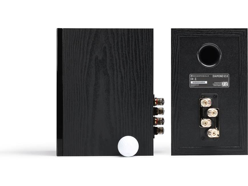 Wharfedale Diamond 12.0 (Black) Bookshelf speakers (Black) at