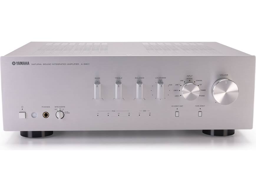 Yamaha A-S801 (Silver) Stereo integrated amplifier with built-in