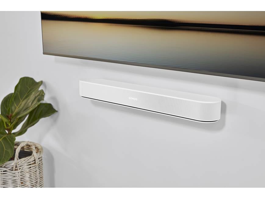 Sonos Beam (Gen 2) + Wall Mount Kit (White) Powered sound bar