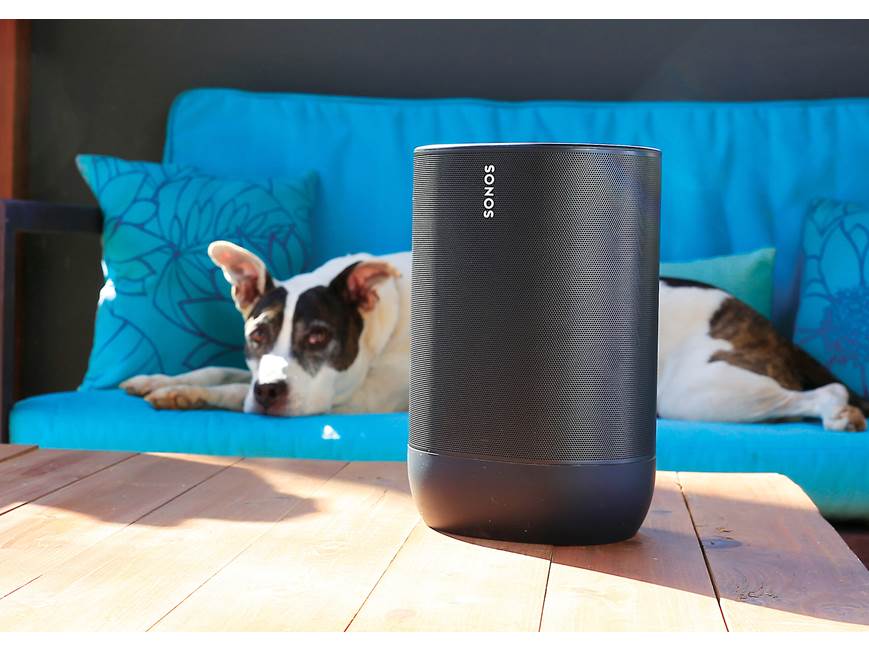Sonos Move (Black) Wireless portable speaker with built-in Amazon
